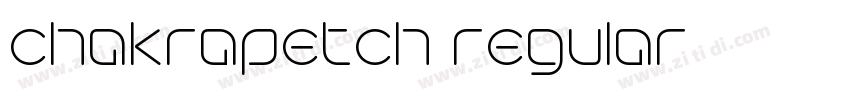 chakrapetch regular字体转换